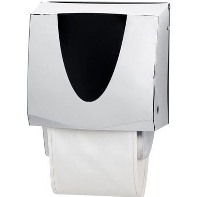 Premier silver and black cotton towel dispenser