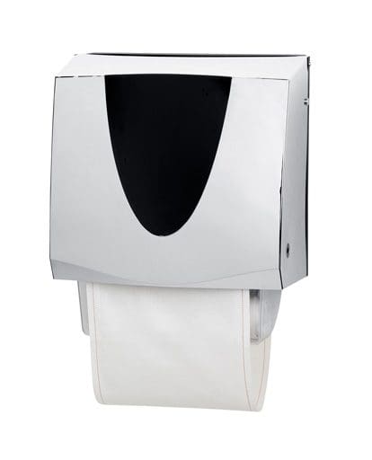 INTEGRA_CHROME Premier silver and black cotton towel dispenser