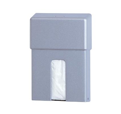 Sanitary bag dispenser in grey finish