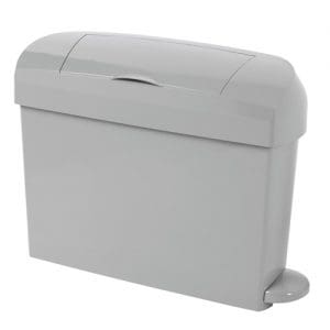 Ladies hygiene bins in a designer grey finish.