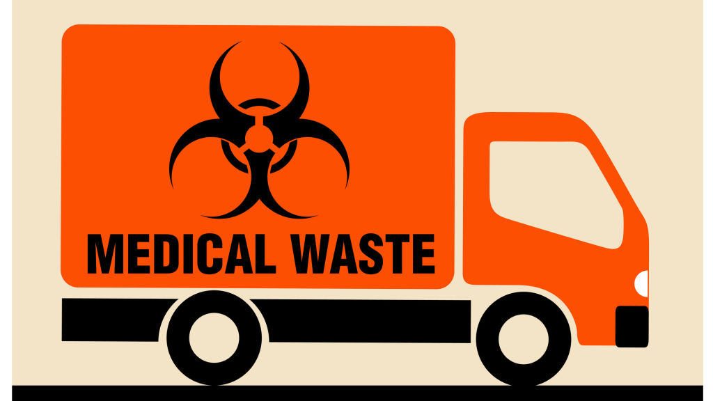 Medical waste icon